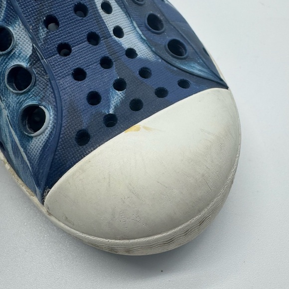 Native Kids Jerfferson Blue Printed Slip On Sneaker Shoes Size 10 - Picture 2 of 12